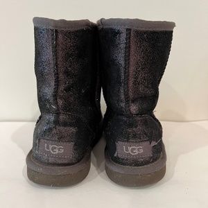 UGG Boots Metallic Black Sz 2
